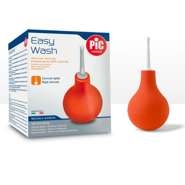 Pic Easy Wash Pera con cannula rigida, lavaggio anale, clistere