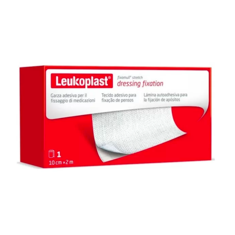 Leukoplast Fixomull Stretch dressing fixatio, Garza adesiva 10 cm x 2 m