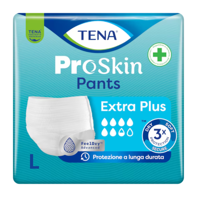 Tena Pants Extra Plus Mutandine assorbenti per incontinenza L, 10 pezzi