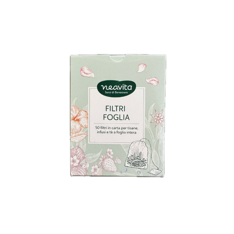 Neavita 50 filtri in carta per tisane con cordoncino